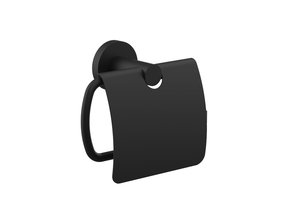 Toiletrolhouder Rondo 15x11.6cm Messing Mat Zwart