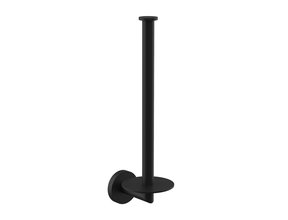 Reserverolhouder Rondo Dubbel Messing Mat Zwart
