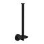 Reserverolhouder Rondo Dubbel Messing Mat Zwart