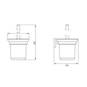 Toiletborstelhouder Rondo RVS