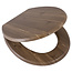 Toiletbril AWD Softclose Toiletzitting 43.4x37.3cm MDF Bruin