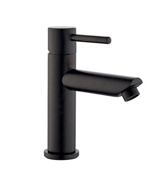 Toiletkraan Nova Laag Rond Mat Zwart