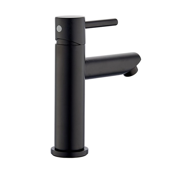 Toiletkraan Nova Laag Rond Mat Zwart