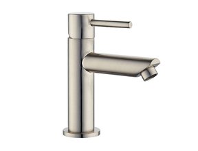 Toiletkraan Nova Laag Rond RVS Geborsteld