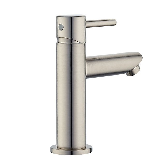 Toiletkraan Nova Laag Rond RVS Geborsteld