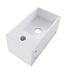 Fonteinset Yano Solid Surface Rechts 36x20x16cm Toiletkraan Clickwaste Sifon Koper