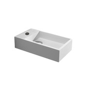Fontein Toilet - Toiletmeubel Wc Solid Surface - Mat Wit Links 40x22 cm Fontein Toilet - Toiletmeubel Wc Solid Surface - Mat Wit Links 40x22 cm