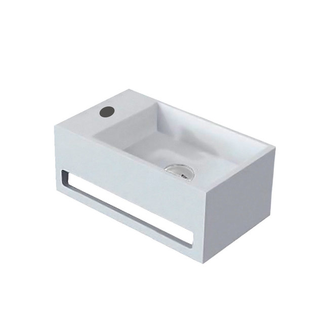 Fontein Toilet - Toiletmeubel Wc Solid Surface - Mat Wit Links 36x16 cm Fontein Toilet - Toiletmeubel Wc Solid Surface - Mat Wit Links 36x16 cm