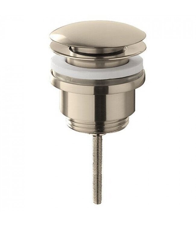 Fonteinset Sima Solid Surface Mat Zwart Rechts 35.6x20.3x15.9cm Toiletkraan Hendel Clickwaste Sifon Geborsteld RVS