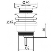 Fonteinset Sima Mat Zwart/Betonlook Solid Surface Links 35.6x20.3x15.9cm Toiletkraan Knop Clickwaste Sifon