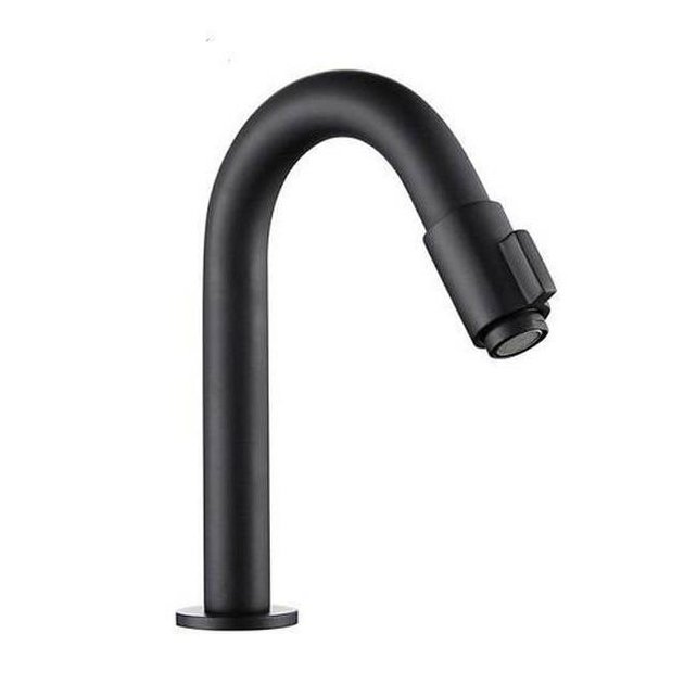 Fonteinset Sima Mat Zwart/Betonlook Solid Surface Links 35.6x20.3x15.9cm Toiletkraan Knop Clickwaste Sifon