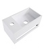 Fonteinset Yano Chroom Solid Surface Links 36x20x16cm Toiletkraan Hendel Clickwaste Sifon
