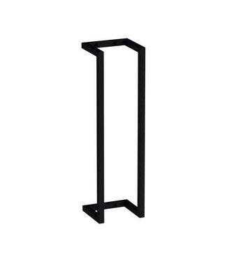 SANI-SUPPLY Handdoekhouder Mat zwart 60x15x15cm Staal handdoekbeugel
