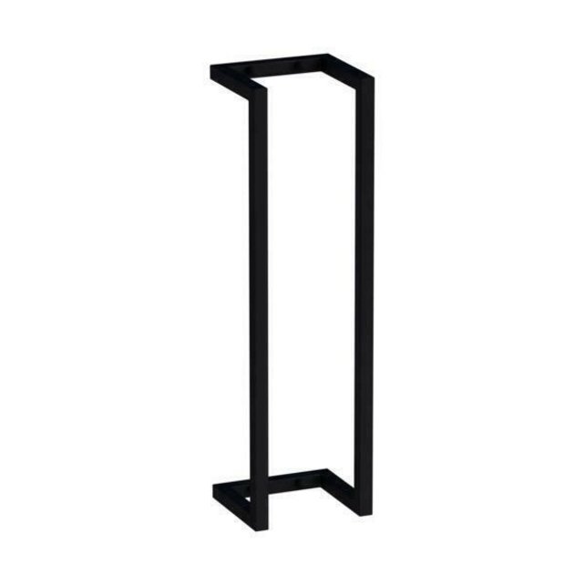 Handdoekhouder Mat zwart 60x15x15cm Staal handdoekbeugel