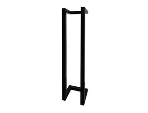 Handdoekhouder Mat zwart 45x10x13 cm Staal handdoekbeugel Toiletrolhouder