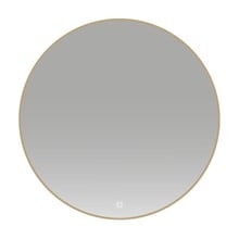 Badkamerspiegel Lara Rond Goud 100x100cm Geintegreerde LED Verlichting Touch Schakelaar