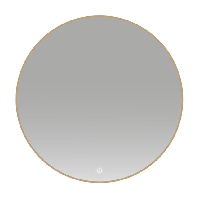 Badkamerspiegel Lara Rond Goud 80x80cm Geintegreerde LED Verlichting Touch Schakelaar
