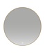Badkamerspiegel Lara Rond Goud 80x80cm Geintegreerde LED Verlichting Touch Schakelaar