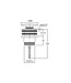 Clickwaste Copper Rosie Geborsteld Brons Universeel 5/4