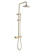 SANI-SUPPLY Opbouw regendouche set Effeze geborsteld Goud 20cm rond hoofddouche op de hoogte verstelbaar