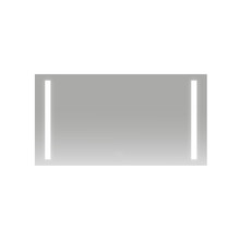 Badkamerspiegel Maxi 100x60cm Geintegreerde Zij LED Verlichting Verwarming Anti Condens Inclusief 2 Stopcontacten