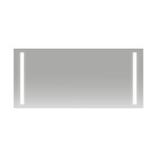 Badkamerspiegel Maxi 120x60cm Geintegreerde Zij LED Verlichting Verwarming Anti Condens Inclusief 2 Stopcontacten