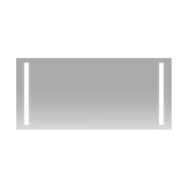 Badkamerspiegel Maxi 120x60cm Geintegreerde Zij LED Verlichting Verwarming Anti Condens Inclusief 2 Stopcontacten