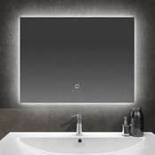 Badkamerspiegel Kiki 80x60cm Geintegreerde LED Verlichting Verwarming Anti Condens Touch Lichtschakelaar Badkamerspiegel Kiki 80x60cm Geintegreerde LED Verlichting Verwarming Anti Condens Touch Lichtschakelaar