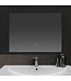 Badkamerspiegel Kiki 80x60cm Geintegreerde LED Verlichting Verwarming Anti Condens Touch Lichtschakelaar