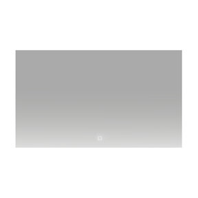 Badkamerspiegel Kiki 100x80cm Geintegreerde LED Verlichting Verwarming Anti Condens Touch Lichtschakelaar Dimbaar