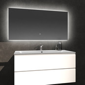 Badkamerspiegel Kiki 120x60cm Geintegreerde LED Verlichting Verwarming Anti Condens Touch Lichtschakelaar Dimbaar