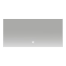 Badkamerspiegel Quatro 120x60cm Geintegreerde LED Verlichting Verwarming Anti Condens Touch Lichtschakelaar Dimbaar