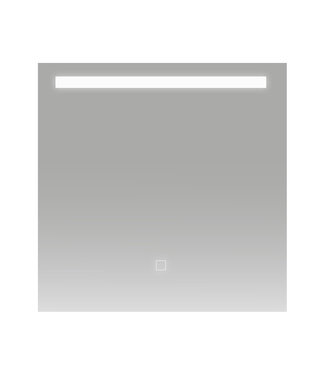 Badkamerspiegel Ambi 60x60cm Geintegreerde LED Verlichting Verwarming Anti Condens Touch Lichtschakelaar Dimbaar