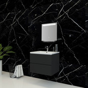 Badkamerspiegel Ambi 60x60cm Geintegreerde LED Verlichting Verwarming Anti Condens Touch Lichtschakelaar Dimbaar