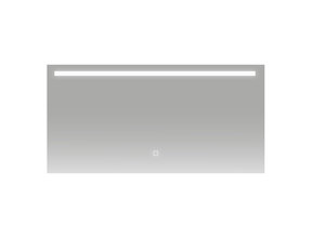 Badkamerspiegel Ambi 120x60cm Geintegreerde LED Verlichting Verwarming Anti Condens Touch Lichtschakelaar Dimbaar