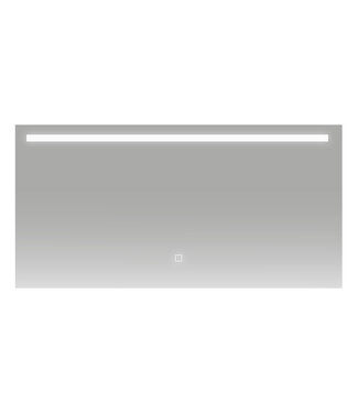 Badkamerspiegel Ambi 120x60cm Geintegreerde LED Verlichting Verwarming Anti Condens Touch Lichtschakelaar Dimbaar