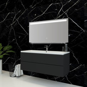 Badkamerspiegel Ambi 120x60cm Geintegreerde LED Verlichting Verwarming Anti Condens Touch Lichtschakelaar Dimbaar Badkamerspiegel Ambi 120x60cm Geintegreerde LED Verlichting Verwarming Anti Condens Touch Lichtschakelaar Dimbaar