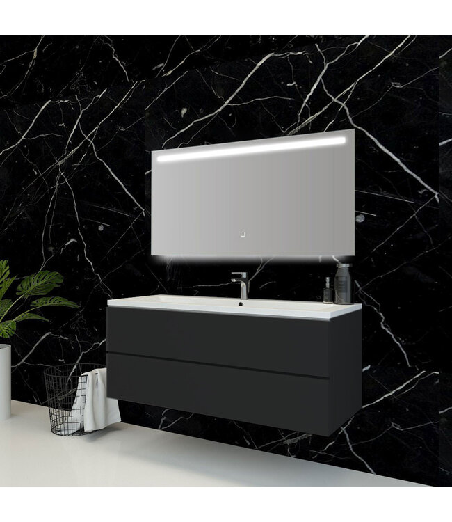 Badkamerspiegel Ambi 120x60cm Geintegreerde LED Verlichting Verwarming Anti Condens Touch Lichtschakelaar Dimbaar