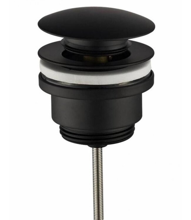 PARRO Mini Toilet Fonteinset met Handdoekhouder natuursteen waskom Zwart Balkon Kraan met draaiknop Pushup en Sifon 40x22x8cm