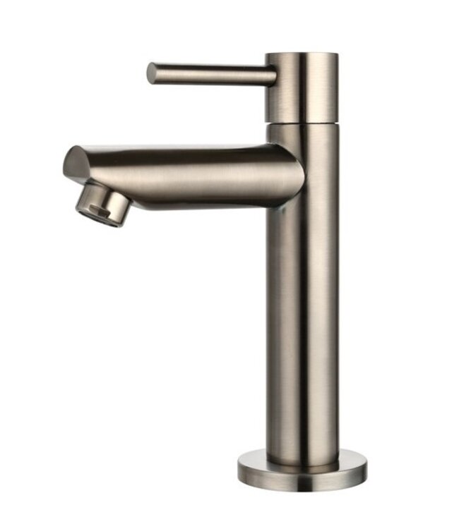 Largo Fonteinkraan Gunmetal geborsteld 15,5 cm eenhendel bediening.