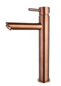 SaniPro Copper Largo Wastafelkraan Brons Geborsteld Hoog 29,6 cm