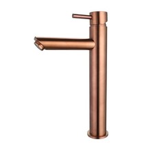 SaniPro Copper Largo Wastafelkraan Brons Geborsteld Hoog 29,6 cm