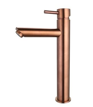 SANI-SUPPLY SaniPro Copper Largo Wastafelkraan Brons Geborsteld Hoog 29,6 cm