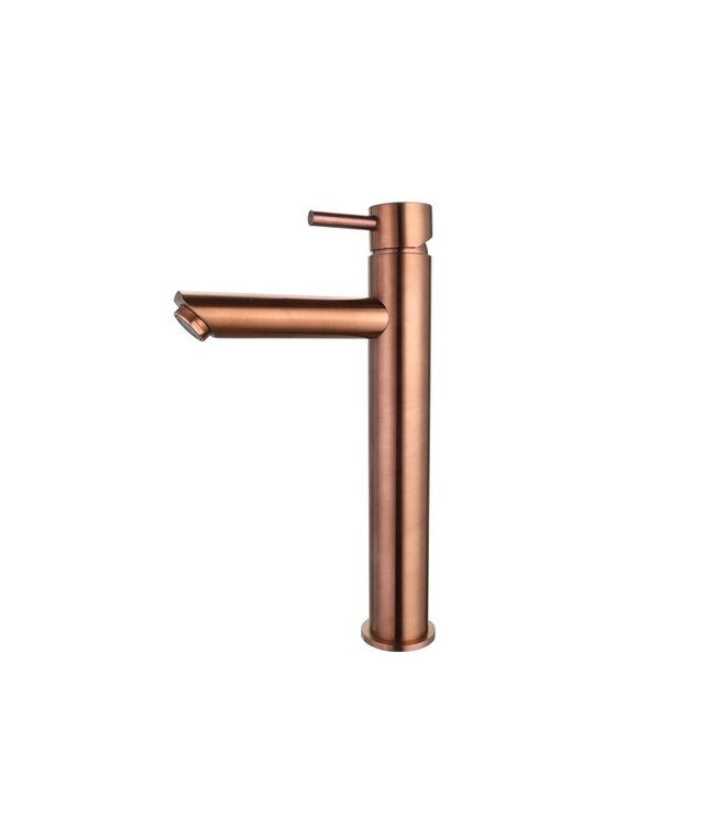 SANI-SUPPLY SaniPro Copper Largo Wastafelkraan Brons Geborsteld Hoog 29,6 cm