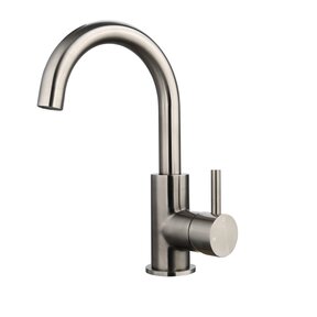 Wastafelkraan Largo Gunmetal hoog met draaibare Uitloop 24,4cm