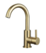 SANI-SUPPLY Wastafelkraan Largo Geborsteld goud hoog met draaibare Uitloop 24,4cm