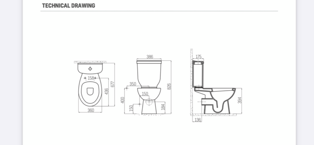 Creavit Sedef Staand WC onderpot zonder sproeier (bidet) H-Uitgang