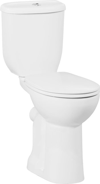 Creavit compleet Staand toilet Mindervaliden extra verhoogd - Onderpot - Reservoir en Toiletbril PK