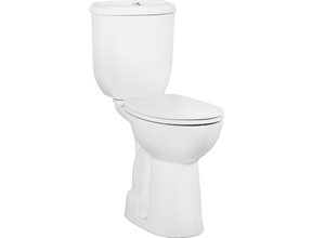 Creavit Mindervaliden Staand toilet Compleet OA aansluiting Onderpot + Reservoir dubbele spoeling en Incl Toiletbril