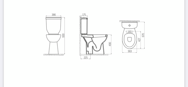 Creavit Mindervaliden Staand toilet Compleet OA aansluiting Onderpot + Reservoir dubbele spoeling en Incl Toiletbril Creavit Mindervaliden Staand toilet Compleet OA aansluiting Onderpot + Reservoir dubbele spoeling en Incl Toiletbril